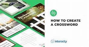 How to create a Crossword Puzzle on Interacty (Printable & Digital)