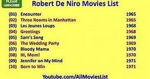 Robert De Niro Movies List