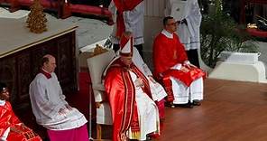 El papa Francisco presidió la misa del Domingo de Ramos desde la Plaza San Pedro en el Vaticano