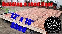 How to Build a Shed - How to frame a shed Floor