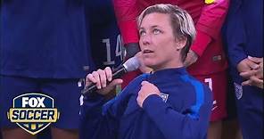 Abby Wambach gets emotional while addressing fans | FOX SOCCER