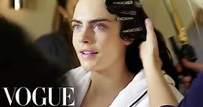 Cara Delevingne Gets Ready for the Met Gala | Vogue