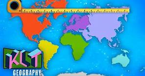 What Is The Largest Continent In The World? | Continent Size Comparison Song | KLT Geography
