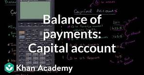 Balance of payments: Capital account | Foreign exchange and trade | Macroeconomics | Khan Academy