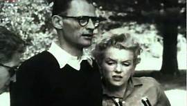 Marilyn Monroe and Arthur Miller at a press conference