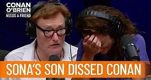 Conan Has Beef With Sona's Son | Conan O’Brien Needs a Friend
