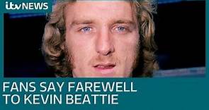 Ipswich Town fans say goodbye to legend Kevin Beattie | ITV News