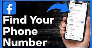 How To Find Phone Number On Facebook