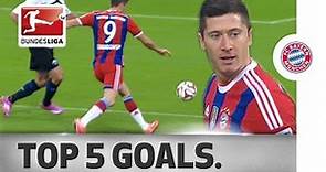 Robert Lewandowski - Top 5 Goals 2014/15