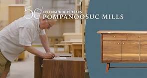 🎉 Celebrating 50 Years of Excellence with Pompanoosuc Mills - Handcrafted Hardwood Furniture