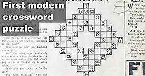 21st December 1913: First modern crossword puzzle printed in the New York World newspaper