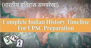 Complete Indian History Timeline For UPSC Preparation (भारतीय इतिहास समयरेखा)