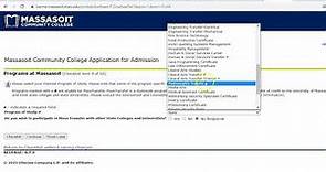 How to Complete the Massasoit Online Application