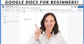 BEGINNERS GUIDE HOW TO USE GOOGLE DOCS! Learning the basics of Google Docs