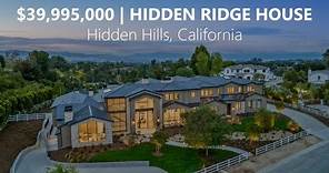 Brand new one-of-a-kind masterpiece on a beautiful 1.77 acre view lot in Hidden Hills, CA