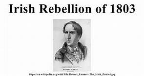 Irish Rebellion of 1803