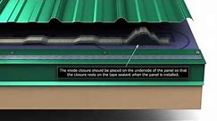How to install Union's MasterRib metal roofing panels.