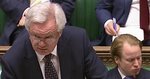 David Davis makes statement in House of Commons - watch live