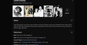 27th Anniversary Of Lillian Disney’s Death
