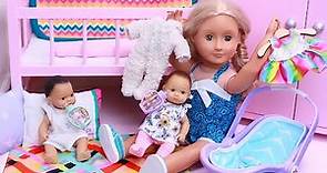 Play Dolls compilation of family morning routines with twins!