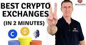 Best Cryptocurrency Exchanges of 2024 (in 2 minutes)