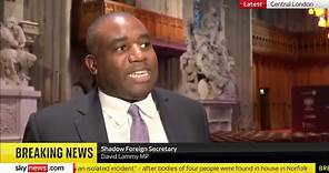 BREAKING: David Lammy speaks after his foreign policy speech was interrupted by pro-Palestine protesters