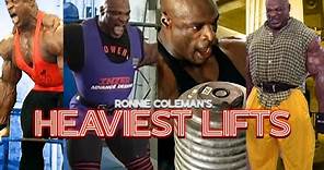 Ronnie Coleman HEAVIEST Lifts EVER | Compilation