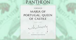 Maria of Portugal, Queen of Castile Biography - Queen consort of Castile and León