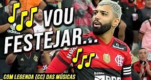 🎶 Vou festejar... Todas as vezes que Gabigol cantou junto com a torcida do Flamengo!