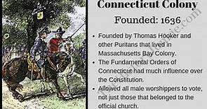 Connecticut Colony Facts, History, Timeline - The History Junkie