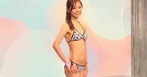 港姐十強泳裝——郭柏妍；雖然“某些地方不夠大”，但身高的優勢明顯，笑容也很好