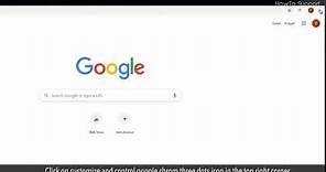 How to change Google background