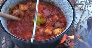 Hungarian Goulash out of the pot - Traditional Reciepe