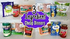 Quick & Easy 3-INGREDIENT Dinners You Can Make TONIGHT! | Tasty Cheaper Meal Ideas | Julia Pacheco