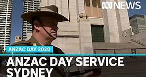 Anzac Day 2020: Memorial service from Sydney's Hyde Park Memorial | ABC News