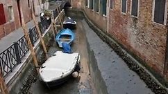 Venice's famous canals are drying up