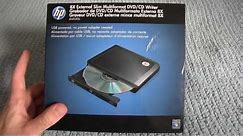 Unboxing: HP External USB 2.0 DVD Burner (HPDVD550S)