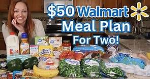 How to Eat for $50 a Week | Walmart Budget Meal Plan 7 days for Two People