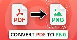 Convert PDF to PNG | Free and Fast