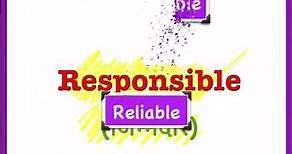5 ways to say Responsible- Synonyms
