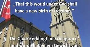 Berlin-Schöneberg: Das Mittagsläuten der Freiheitsglocke im Rathaus