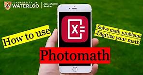 How to use Photomath