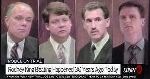 Rodney King was struck more than 50 by white officers. They were all acquitted. | COURT TV