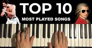 Top 10 Most Played Songs On Piano