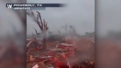 Major Tornado Damage in Powderly, TX