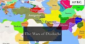 The Wars of the Diadochi : Interactive History ( with yearly captions )