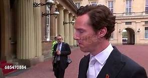 sweet moments~ Benedict cumberbatch and his wife Sophie at CBE ceremony