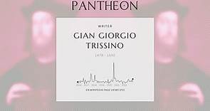 Gian Giorgio Trissino Biography - Venetian humanist, poet, dramatist, diplomat, linguist and philosopher
