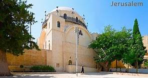 Old City of JERUSALEM. The Hurva SYNAGOGUE. Fourth Birth from Ruins