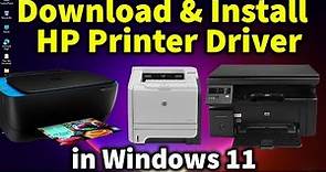 How to Download & Install any HP Printer Driver in Windows 11